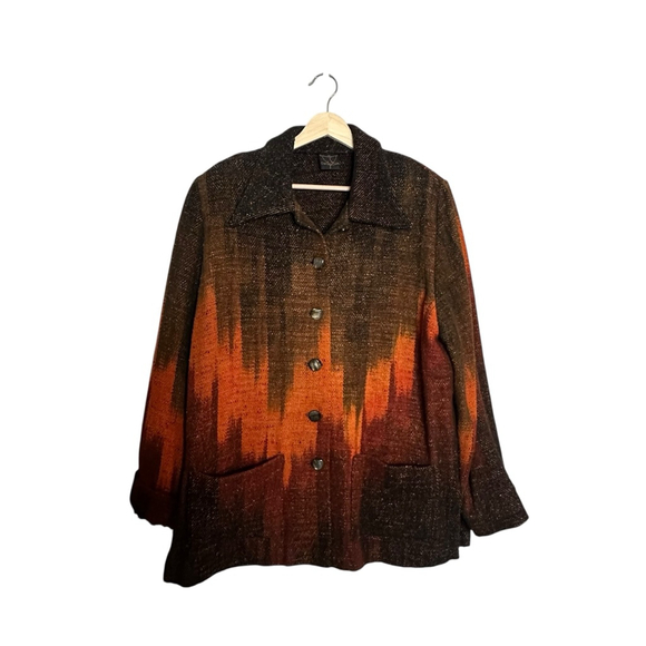 Candiss Cole Jackets & Blazers - Candiss Cole Wearable Art boho silk jacket Handwoven